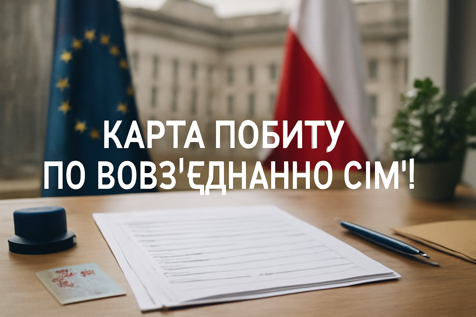 КАРТА ПОБИТУ ПО ВОЗЗʼЄДНАННЮ СІМʼЇ