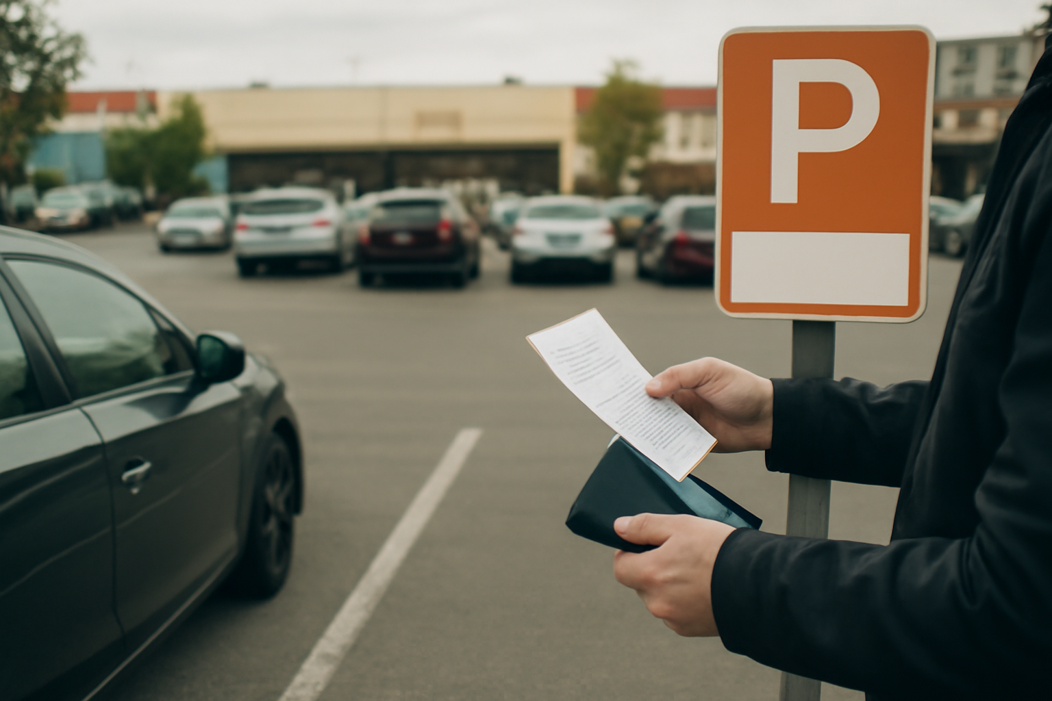 Co zrobić, gdy otrzymamy mandat za parkowanie na parkingu sklepowym lub terenie prywatnym?