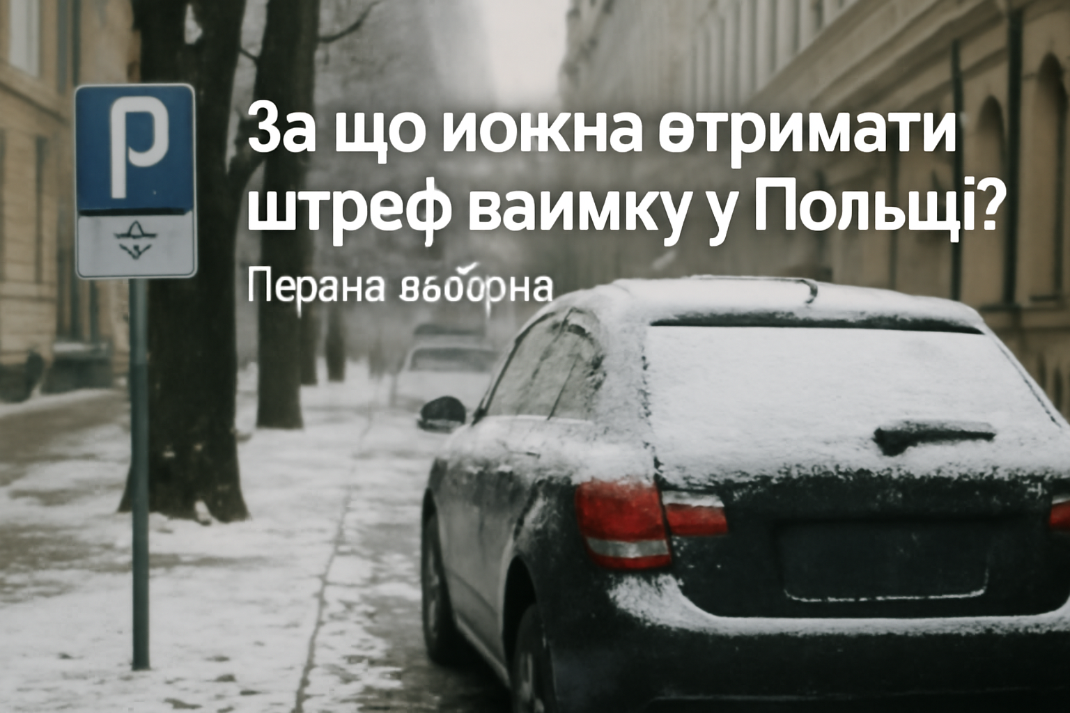 За що можна отримати штраф взимку у Польщі? Перелік заборон