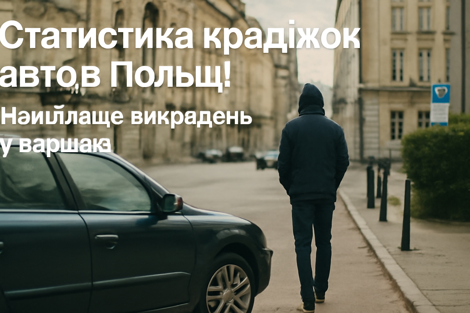 Статистика крадіжок авто в Польщі. Найбільше викрадень у Варшаві