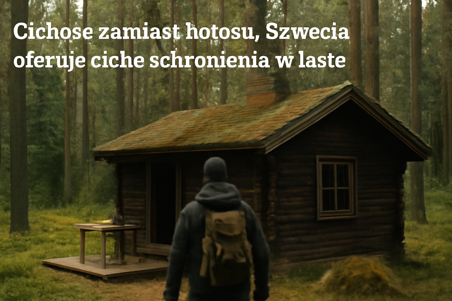 Cichość zamiast hałasu: Szwecja oferuje ciche schronienia w lesie