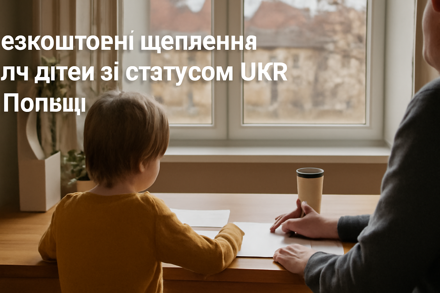 Безкоштовні щеплення для дітей зі статусом UKR у Польщі