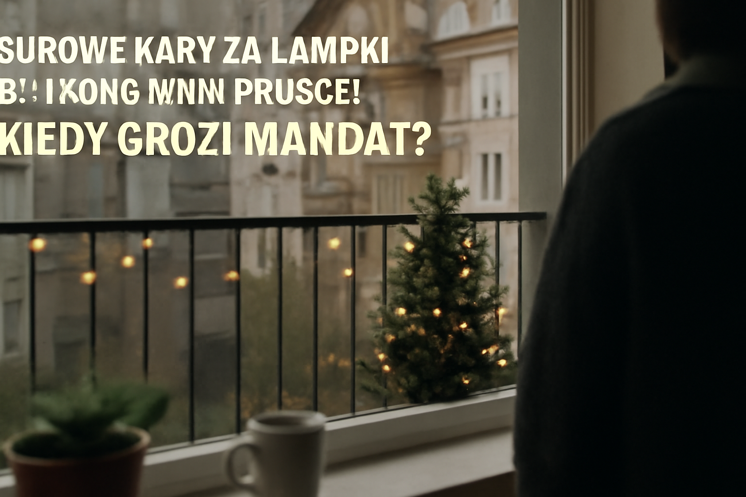 Surowe kary za lampki balkonowe w Polsce: kiedy grozi mandat?