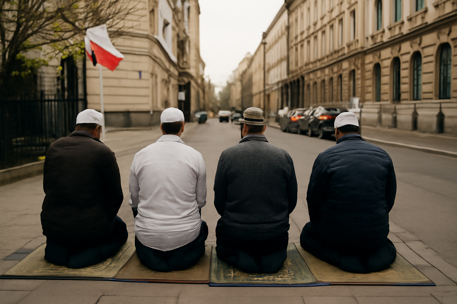 Muzułmanie modlą się na ulicach Polski – co to oznacza?