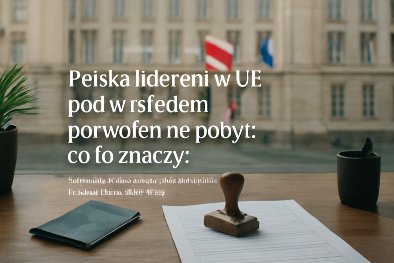 Polska liderem w UE pod względem pozwoleń na pobyt: co to znaczy?