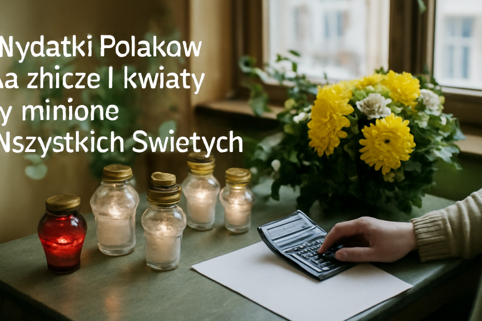 Wydatki Polaków na znicze i kwiaty w minione Wszystkich Świętych