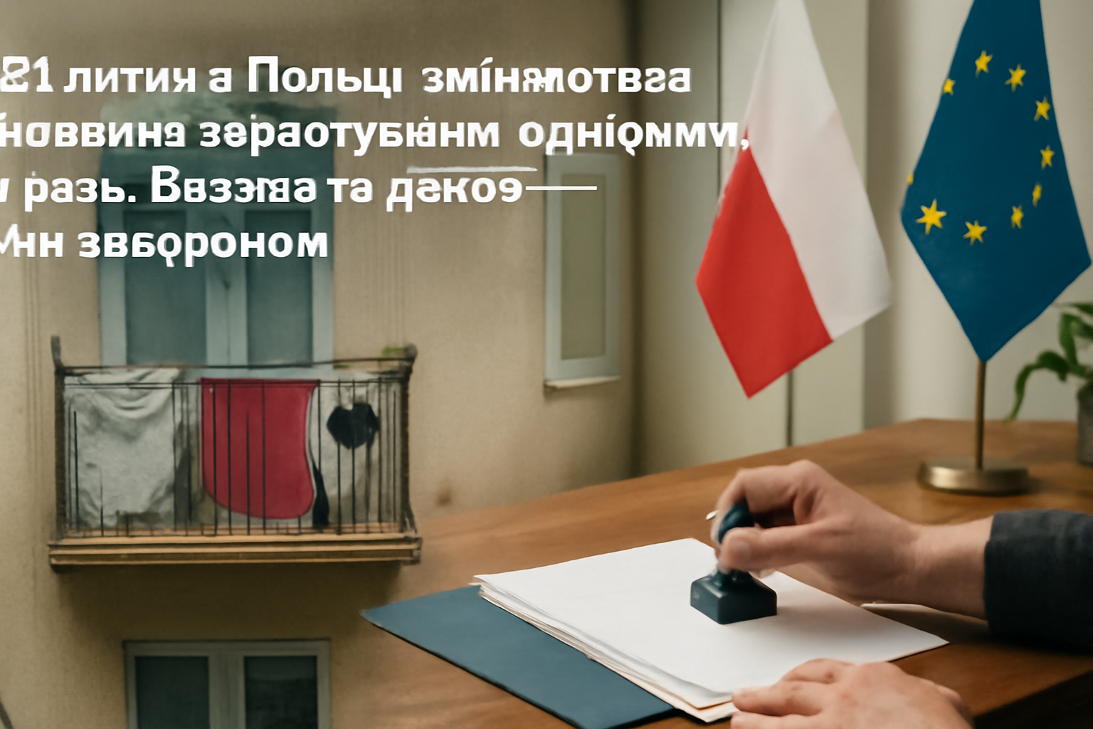 З 1 липня в Польщі змінюються правила користування балконами: гриль, білизна та декор — під забороною